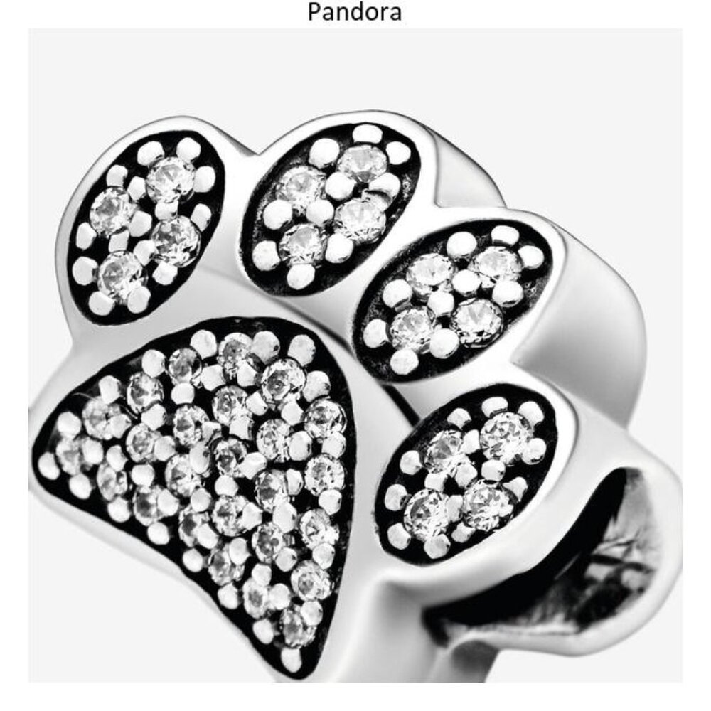 Pandora Silver Paw Print Ring
